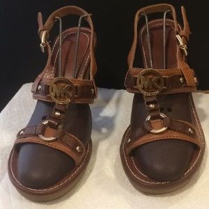 Authentic Michael Kors heal sandals.